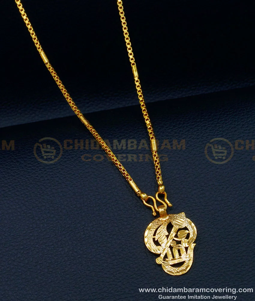 Tamil om pendant on sale gold